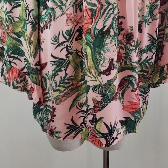 H&M Floral Off The Shoulder Top size 6 - Picture 3 of 8